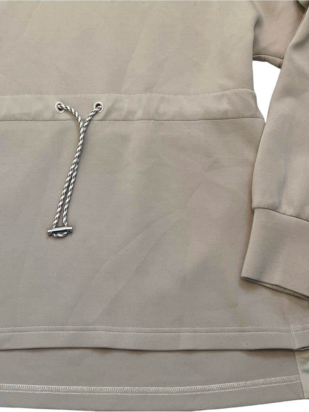 Varley Freya DoubleSoft Cinch Waist Sweatshirt M Taupe Athleisure - Picture 5 of 12